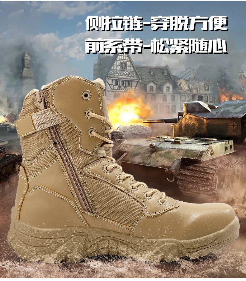 Viral Vault™ Military Leather Boots