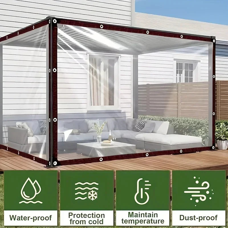Viral Vault™ Thicken Transparent Waterproof Poly Tarp