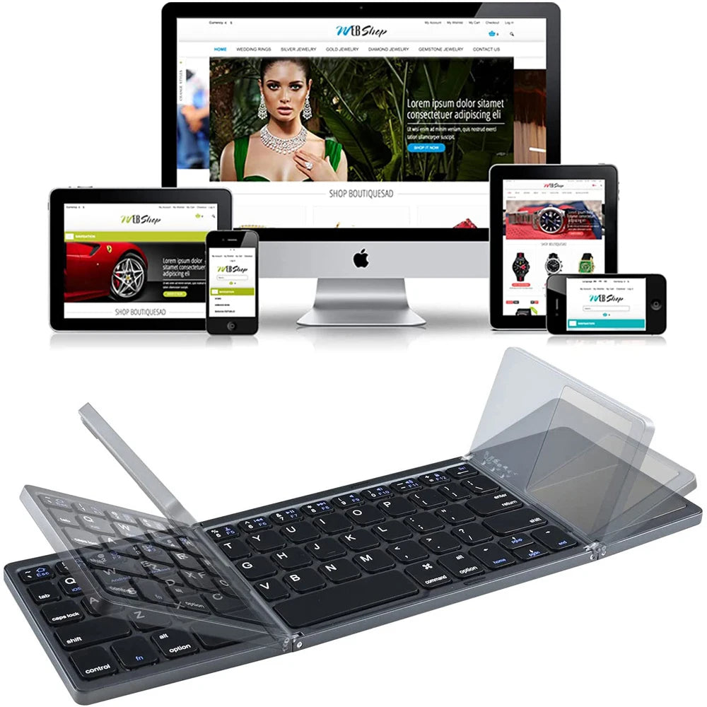 Viral Vault™ Portable Mini Wireless Bluetooth Keyboard