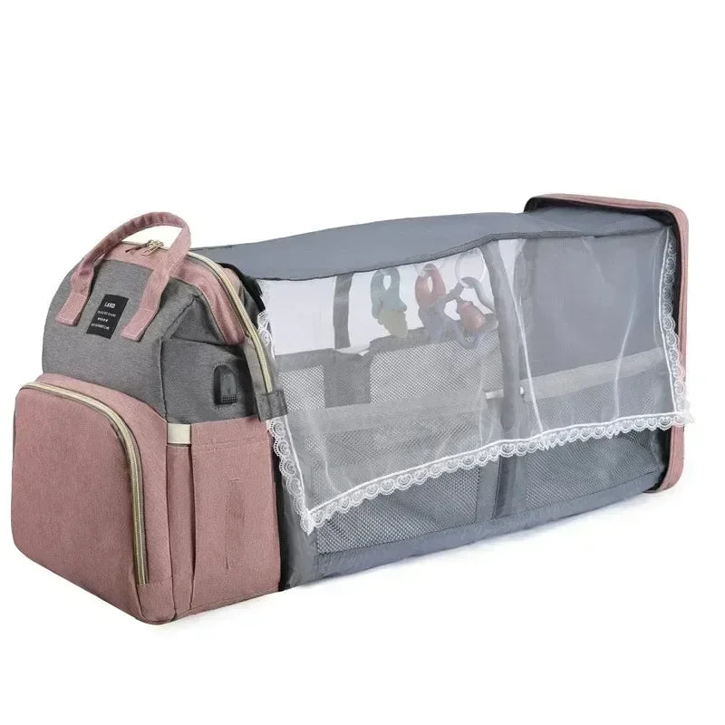 Viral Vault™ Mommy Bag Lightweight Portable Folding Crib