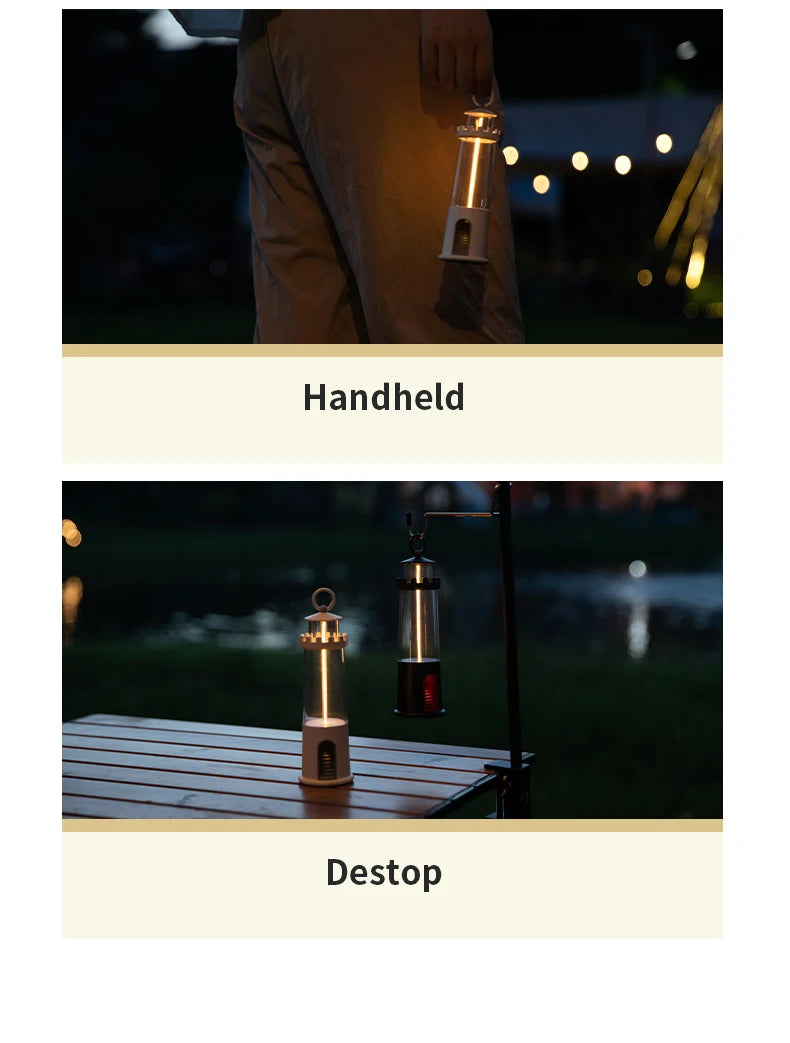 Viral Vault™ Night Lights Moon Projection Lighthouse