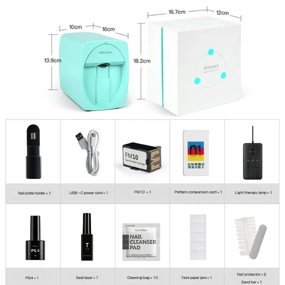 Viral Vault™ Portable 3D Painted Nail Printer
