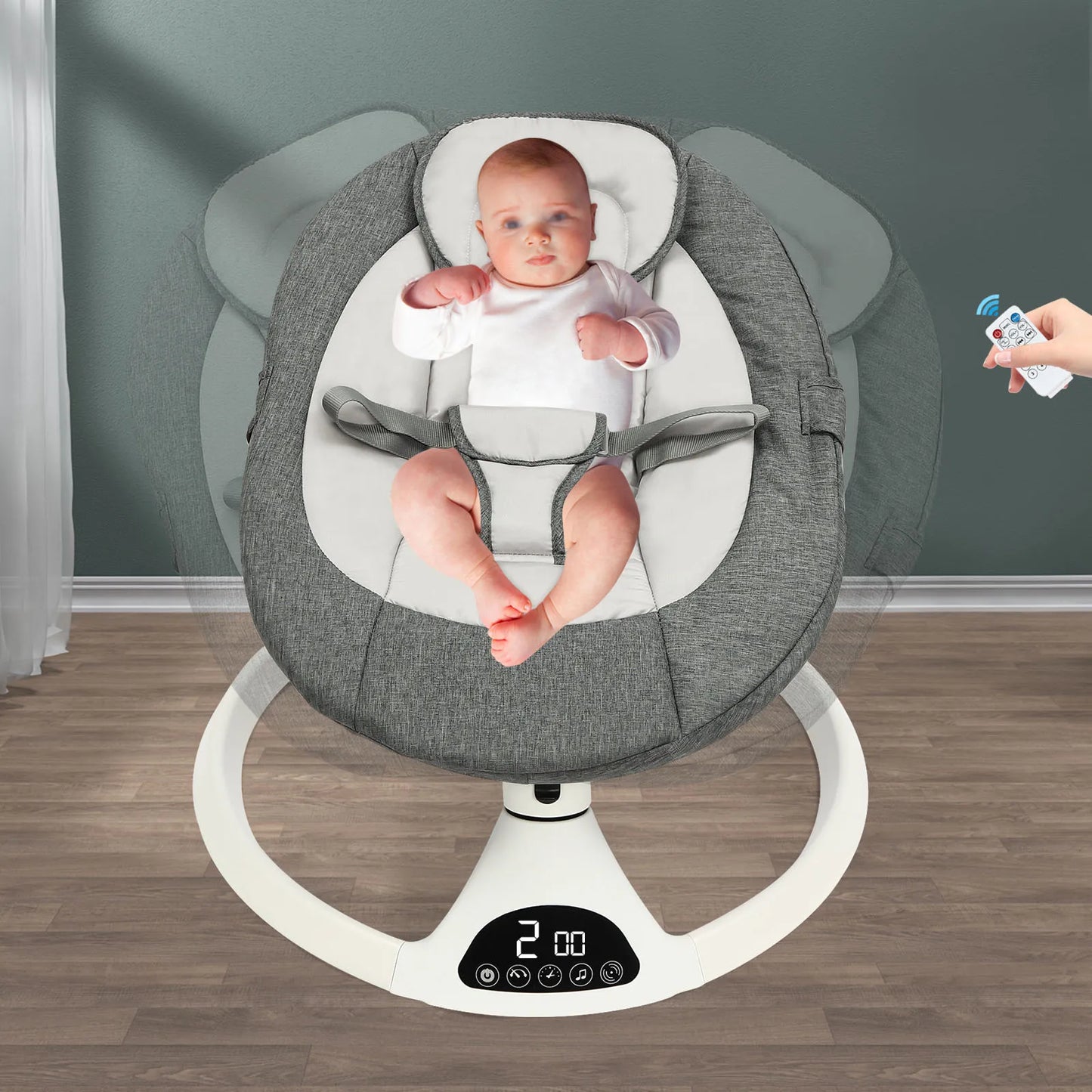 Viral Vault™ Electric Baby Rocking Chair