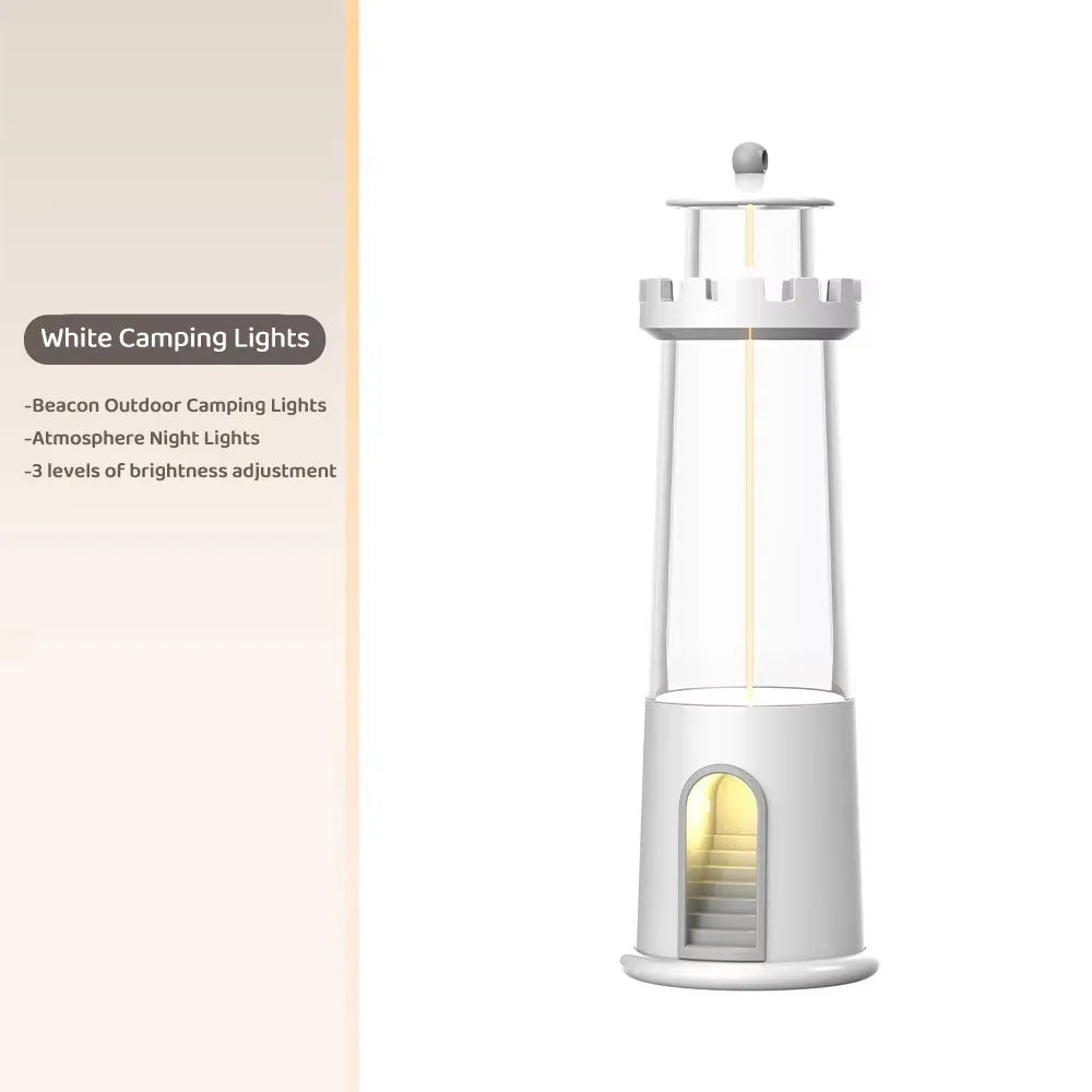 Viral Vault™ Night Lights Moon Projection Lighthouse