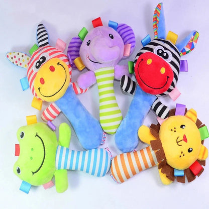 Viral Vault™  Cute Stuffed Animals Baby Rattle Socks