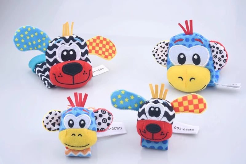 Viral Vault™  Cute Stuffed Animals Baby Rattle Socks