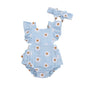 Viral Vault™  Newborn Baby Girls Daisy Romper