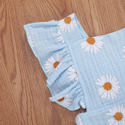 Viral Vault™  Newborn Baby Girls Daisy Romper