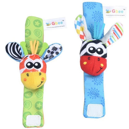 Viral Vault™  Cute Stuffed Animals Baby Rattle Socks
