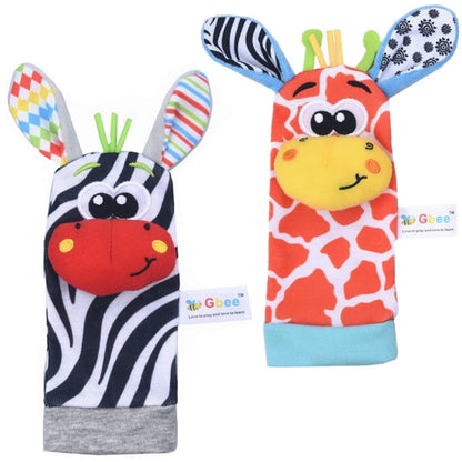 Viral Vault™  Cute Stuffed Animals Baby Rattle Socks
