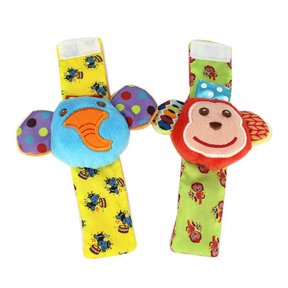 Viral Vault™  Cute Stuffed Animals Baby Rattle Socks