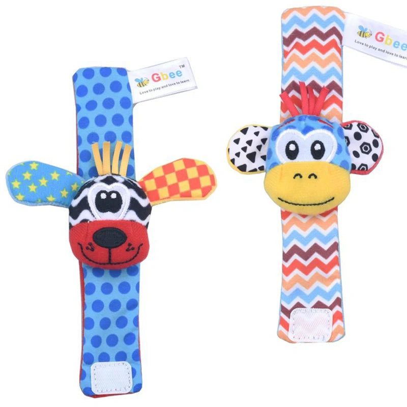 Viral Vault™  Cute Stuffed Animals Baby Rattle Socks