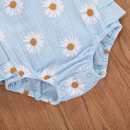 Viral Vault™  Newborn Baby Girls Daisy Romper
