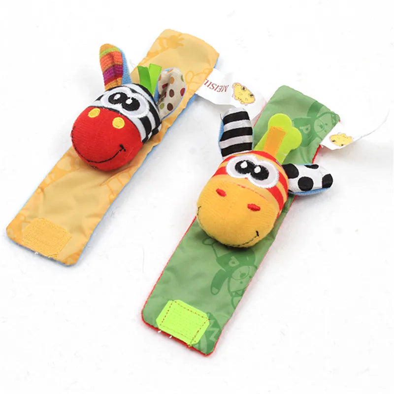 Viral Vault™  Cute Stuffed Animals Baby Rattle Socks