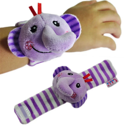 Viral Vault™  Cute Stuffed Animals Baby Rattle Socks