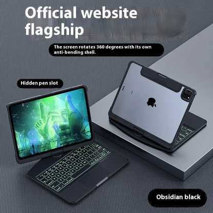 Viral Vault™ Clear Rotating iPad Keyboard Case