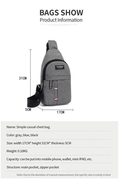 Viral Vault™ Men's Waterproof Large Capacity Fanny Pack