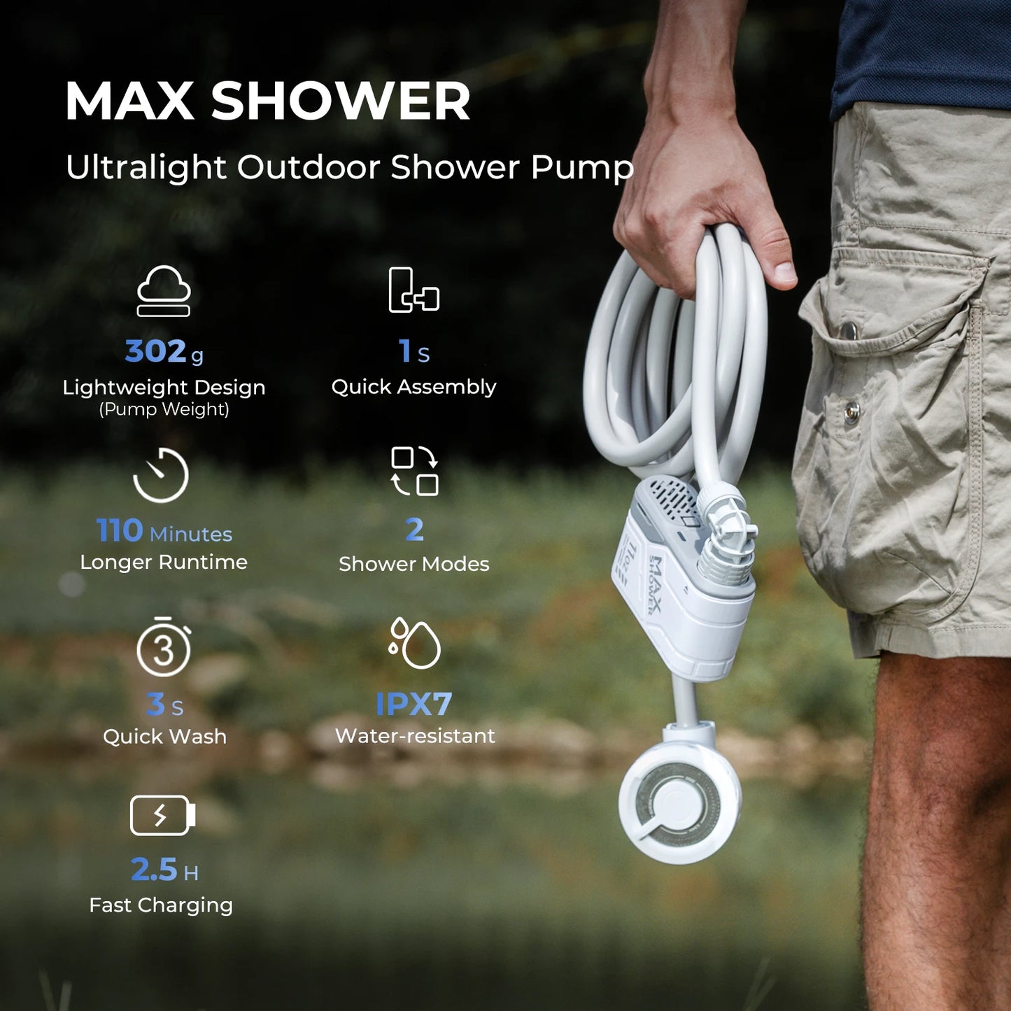 Viral Vault™ FLEXTAIL MAX SHOWER