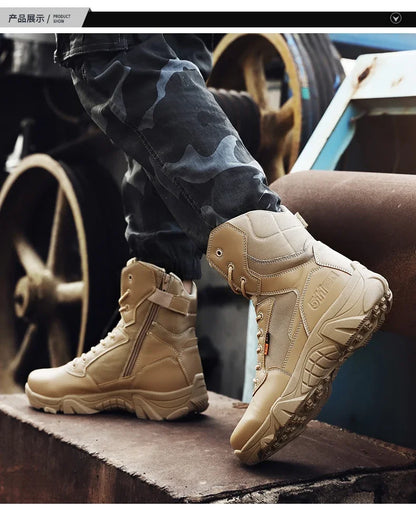 Viral Vault™  Military Leather Boots