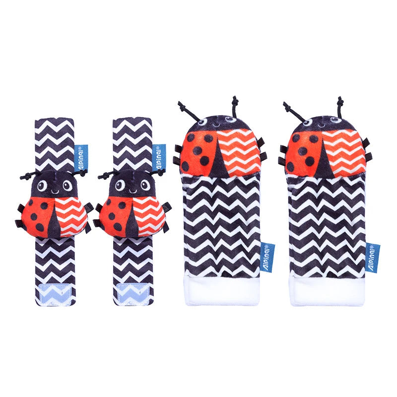 Viral Vault™  Cute Stuffed Animals Baby Rattle Socks