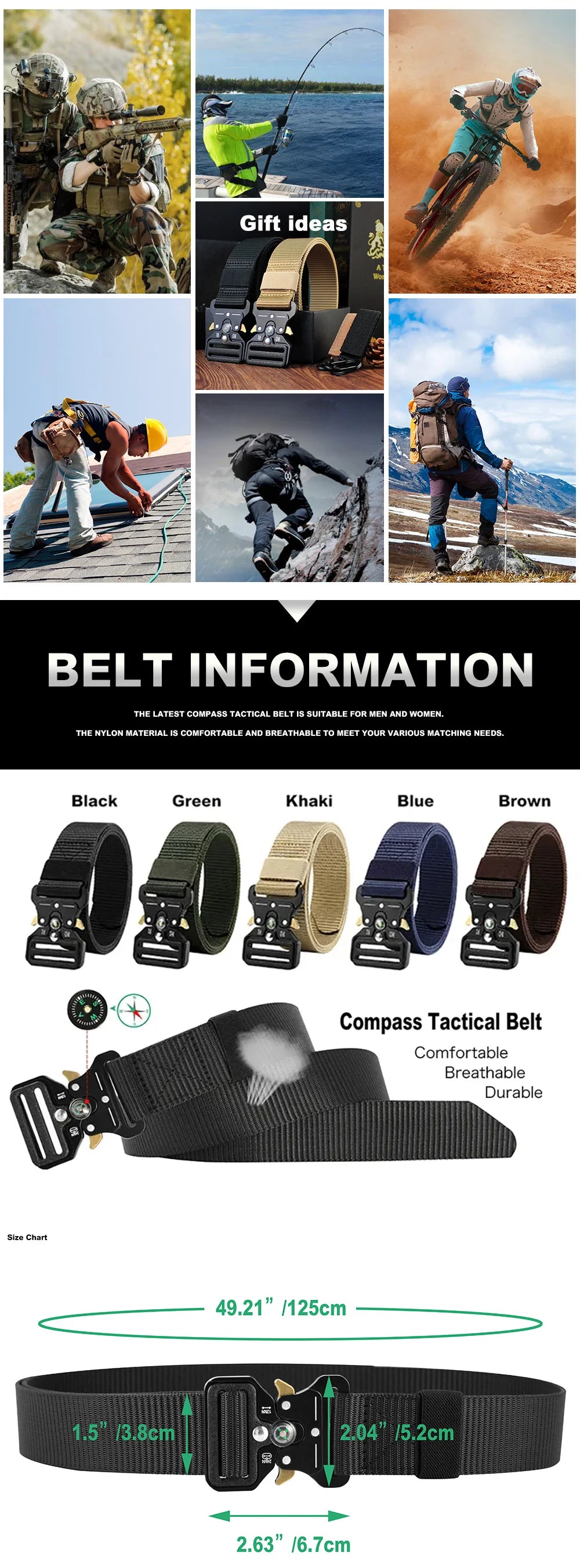 Viral Vault™  Multi Function Compass Belt