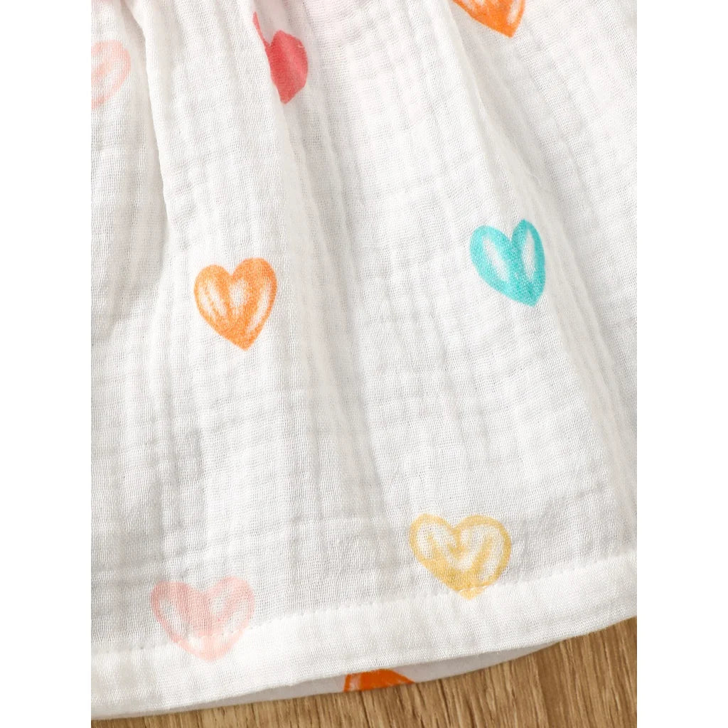 Viral Vault™ 2PCS Dress Clothes Set Newborn Baby Girl