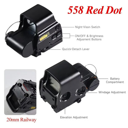 Viral Vault™ Tactical Holographic Green Red Dot Sight Hunting