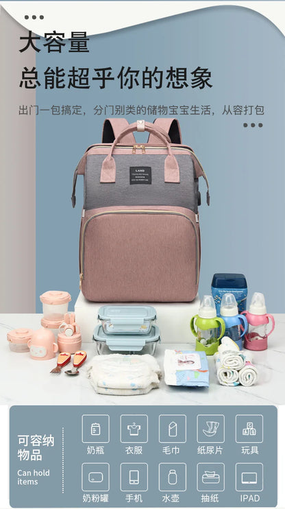 Viral Vault™ Mommy Bag Lightweight Portable Folding Crib