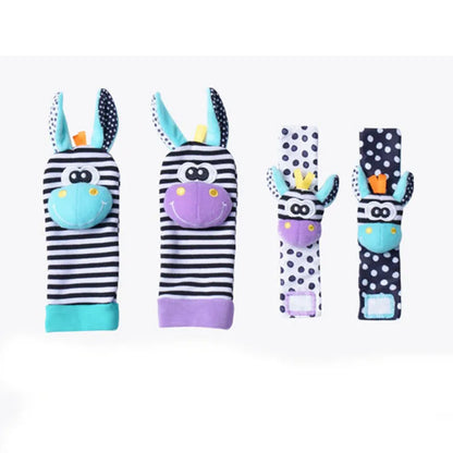 Viral Vault™  Cute Stuffed Animals Baby Rattle Socks