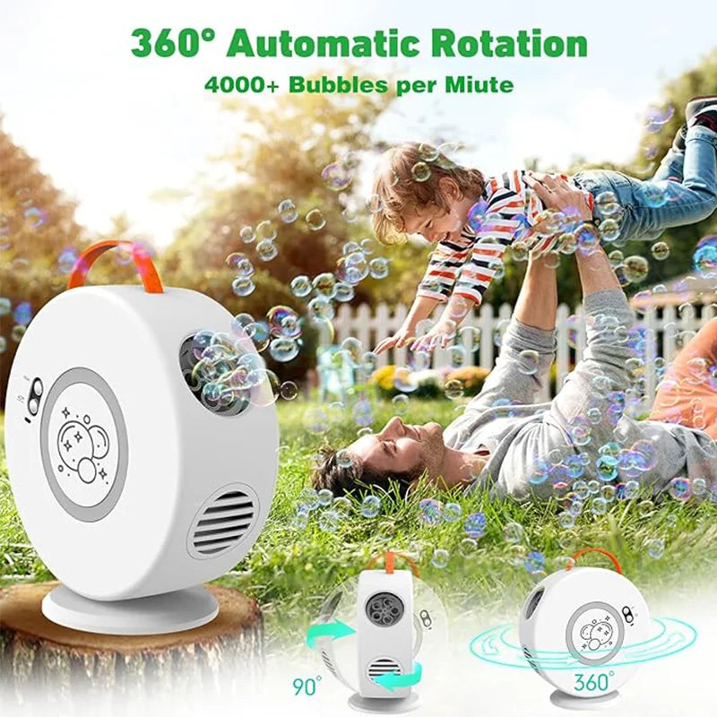Viral Vault™ 360° Portable Electric Bubble Machine
