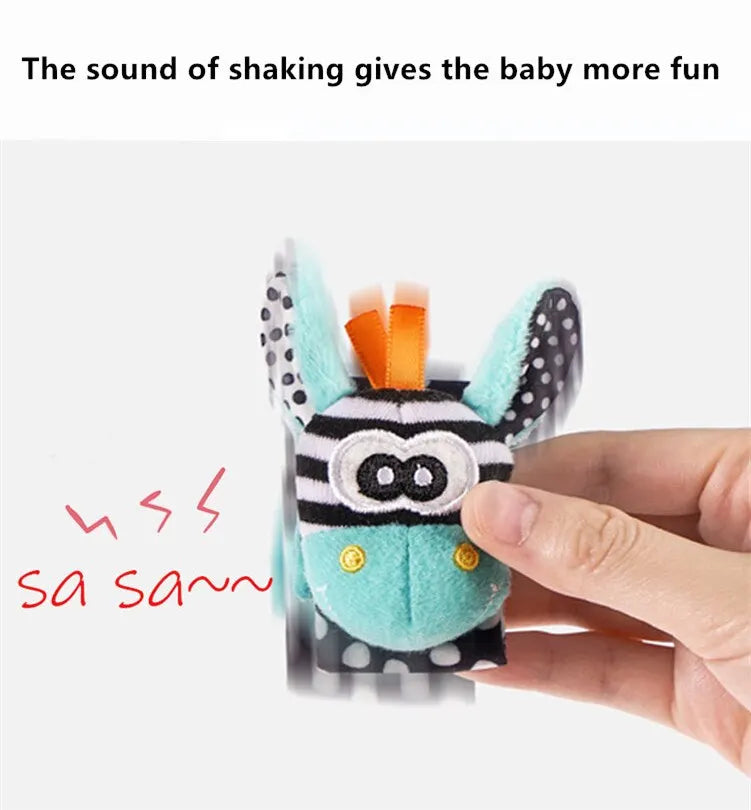 Viral Vault™  Cute Stuffed Animals Baby Rattle Socks