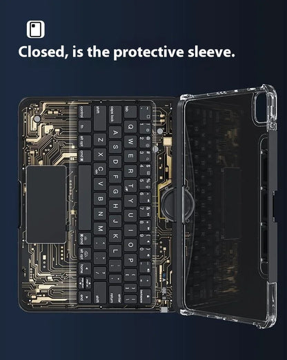 Viral Vault™ Clear Rotating iPad Keyboard Case