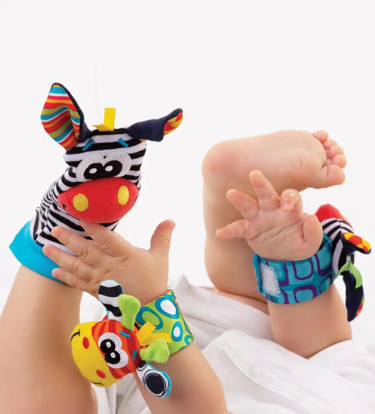 Viral Vault™  Cute Stuffed Animals Baby Rattle Socks