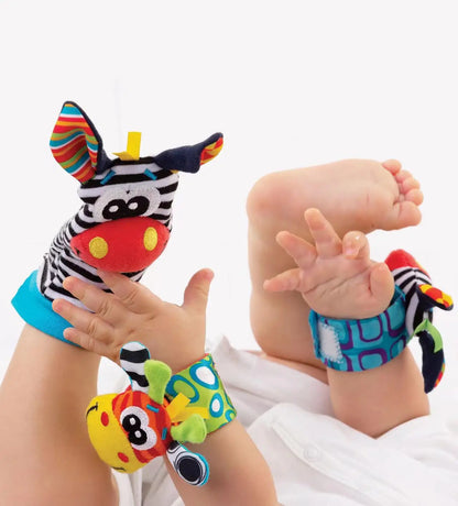 Viral Vault™  Cute Stuffed Animals Baby Rattle Socks