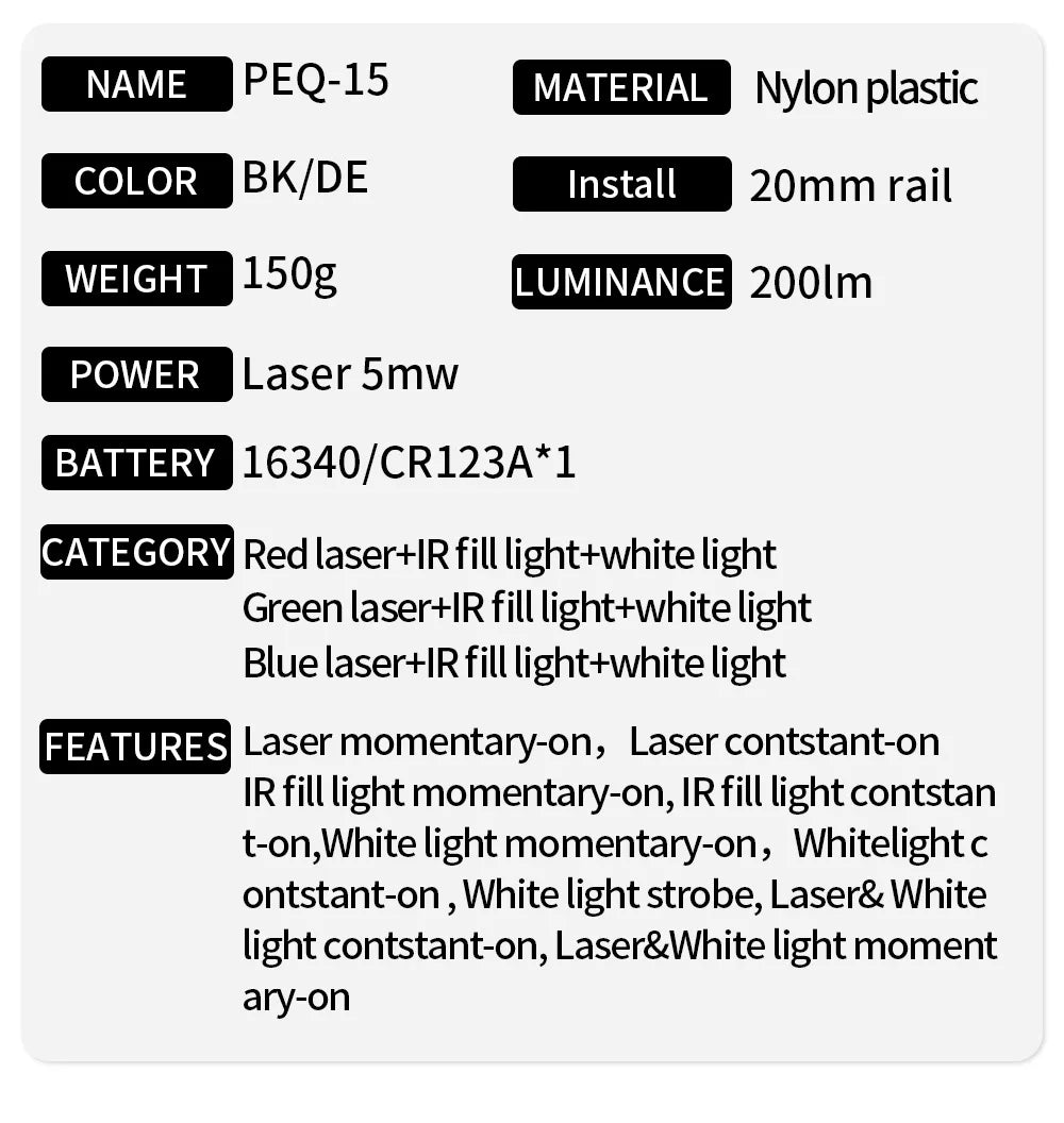 Viral Vault™ Tactical Gear WADSN hunting LR Pointer