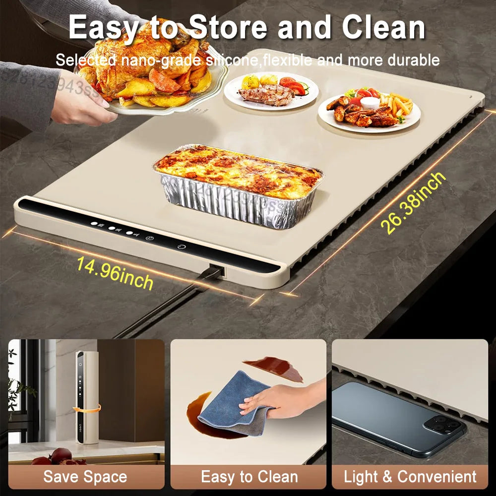 Viral Vault™ Foldable Portable Smart Food Fast Heating Mat