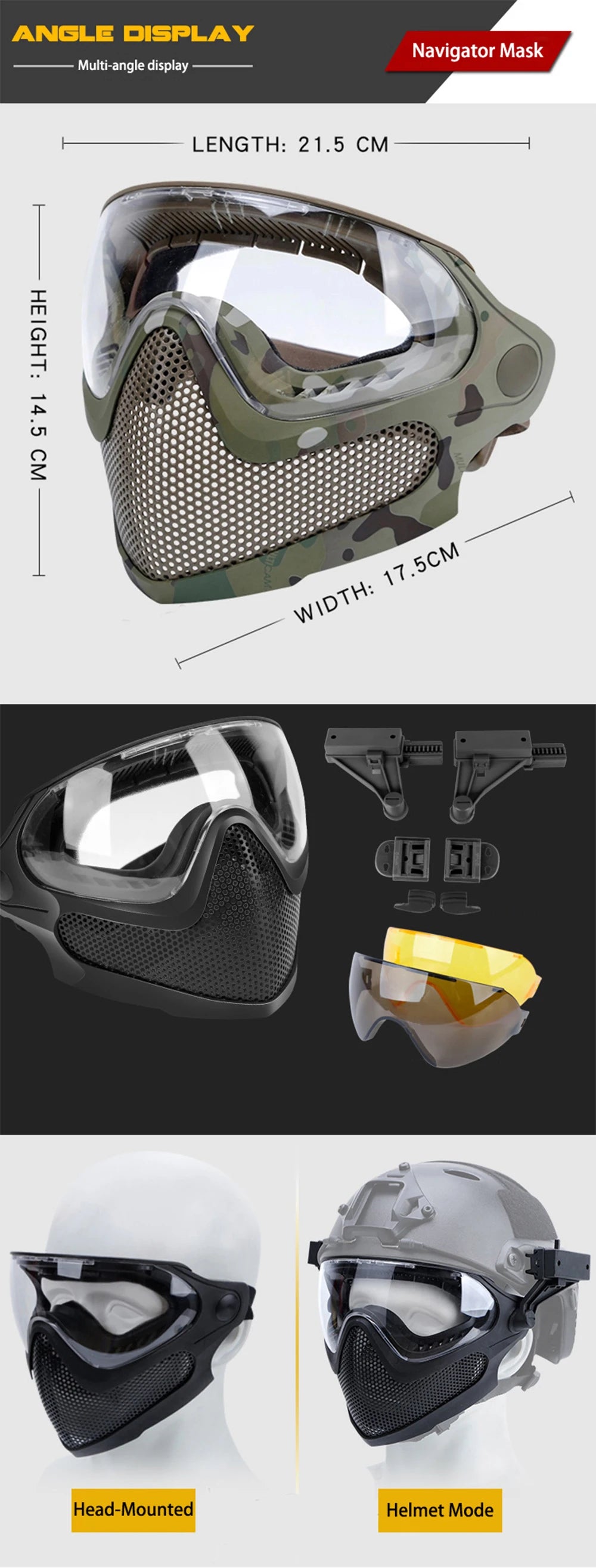 Viral Vault™ Tactical Full Face Mask