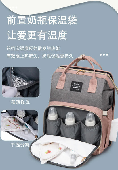 Viral Vault™ Mommy Bag Lightweight Portable Folding Crib