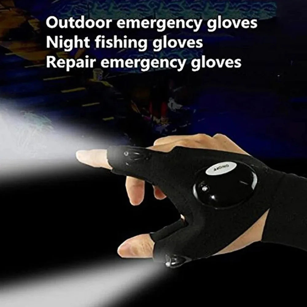 Viral Vault™ LED Flashlight Luminous Running Gloves