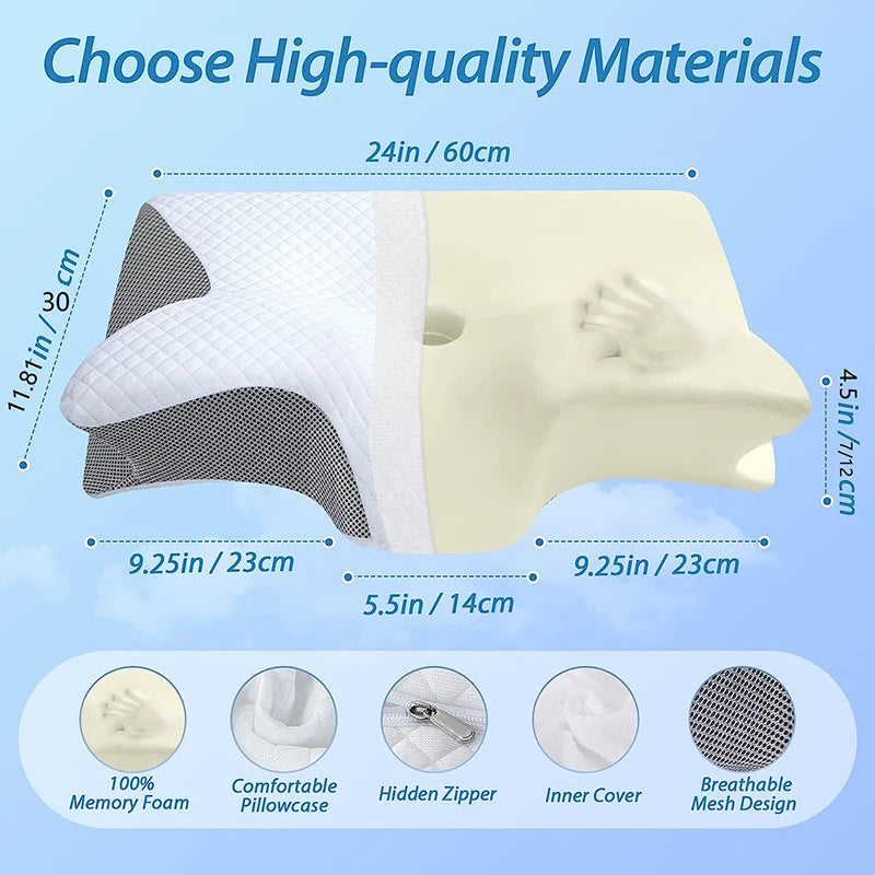 Viral Vault™ Memory Foam Cervical Pillow