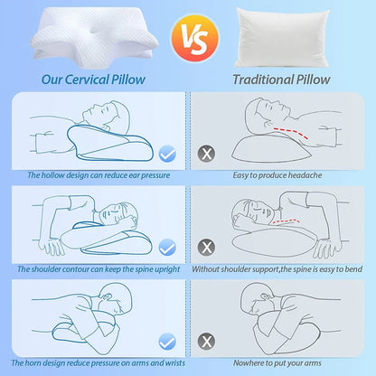 Viral Vault™ Memory Foam Cervical Pillow