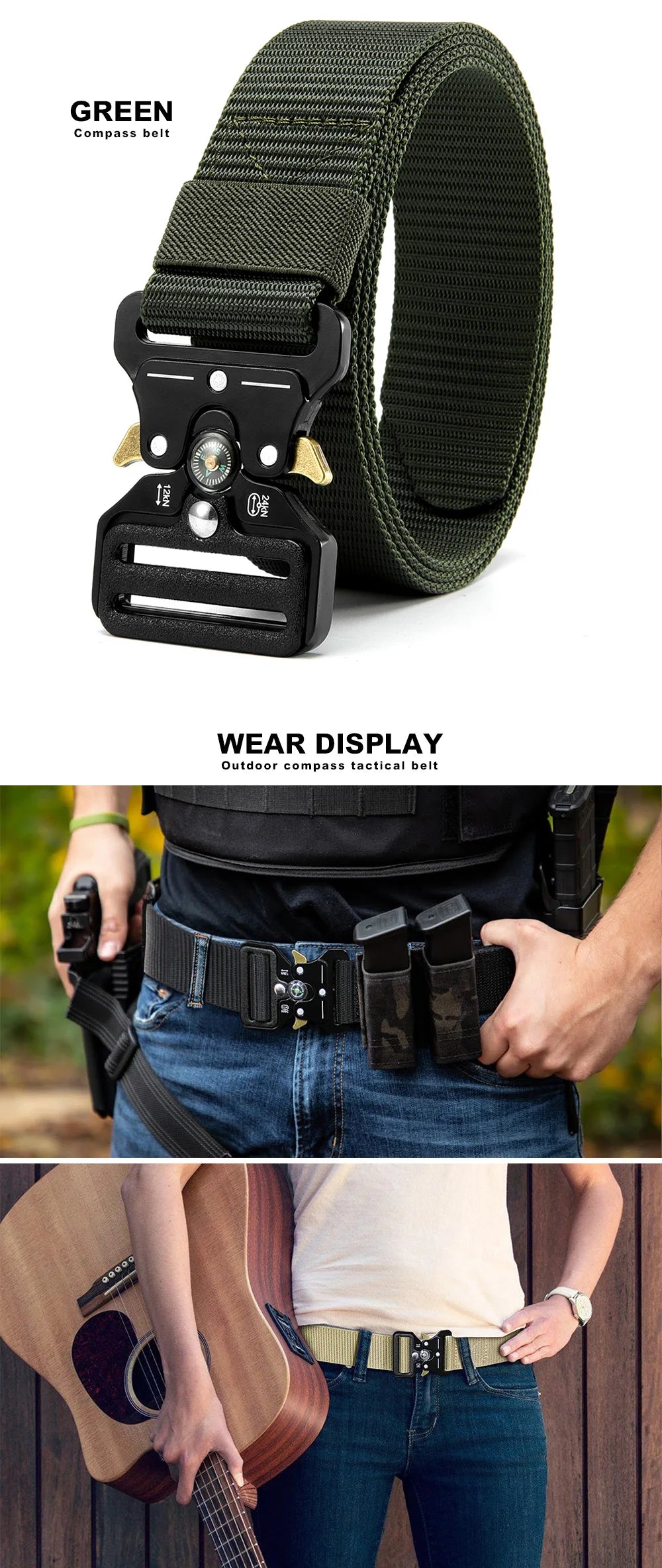 Viral Vault™  Multi Function Compass Belt