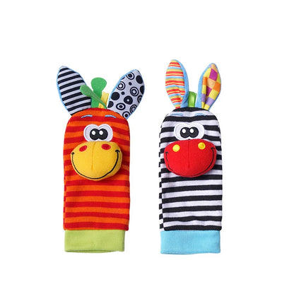 Viral Vault™  Cute Stuffed Animals Baby Rattle Socks