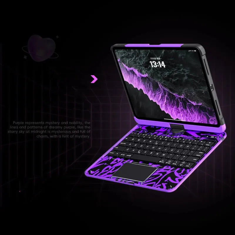 Viral Vault™ Backlit Keyboard for iPad 11th Generation 2025