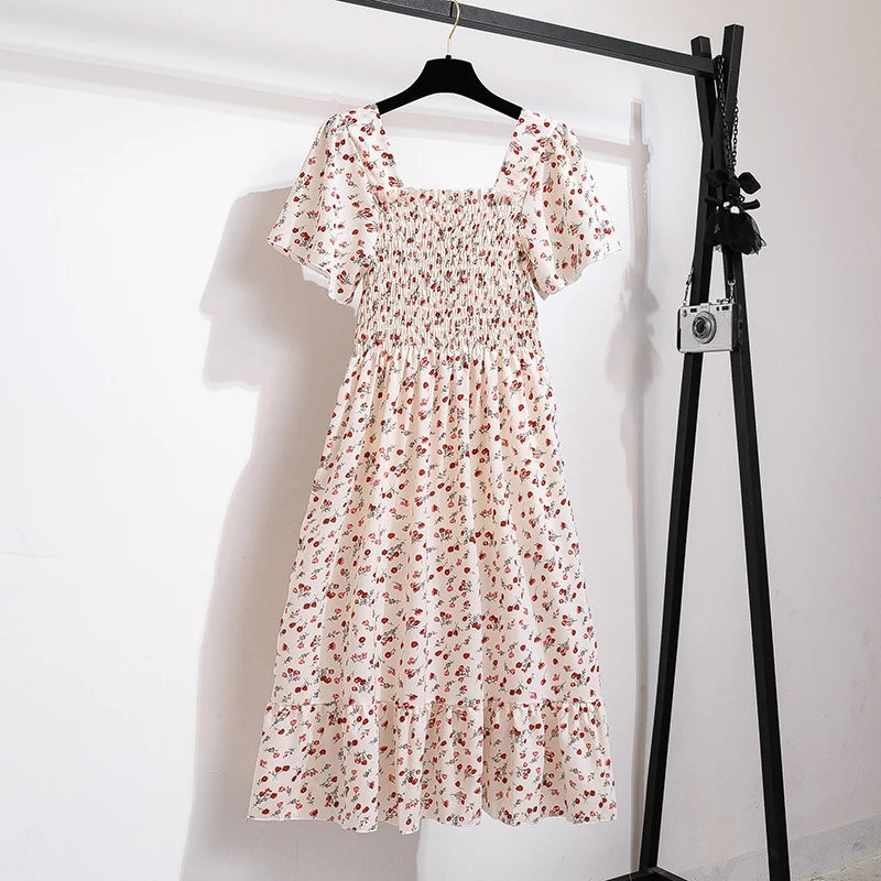 Viral Vault™ Spring Summer Chiffon Dress