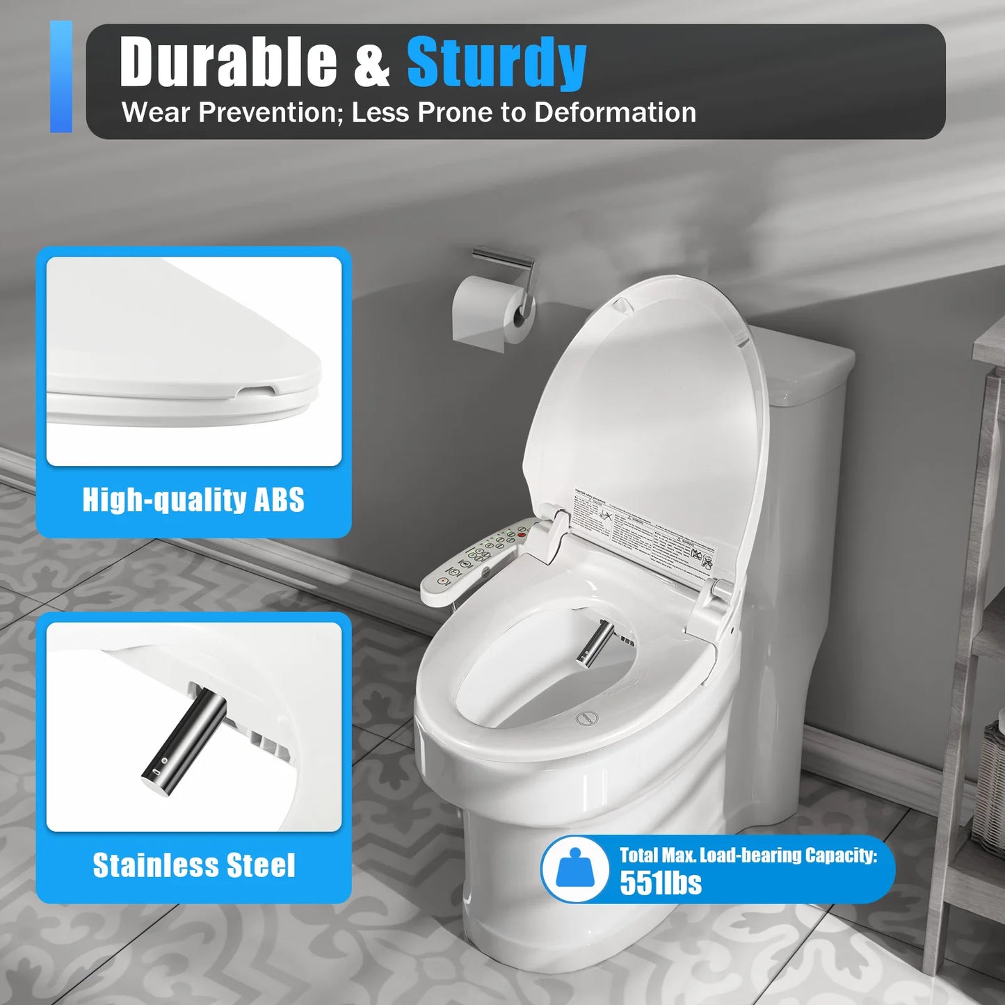 Viral Vault™ Smart Toilet Electric  Seat