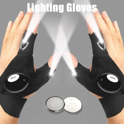 Viral Vault™ LED Flashlight Luminous Running Gloves
