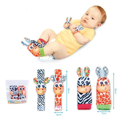Viral Vault™  Cute Stuffed Animals Baby Rattle Socks