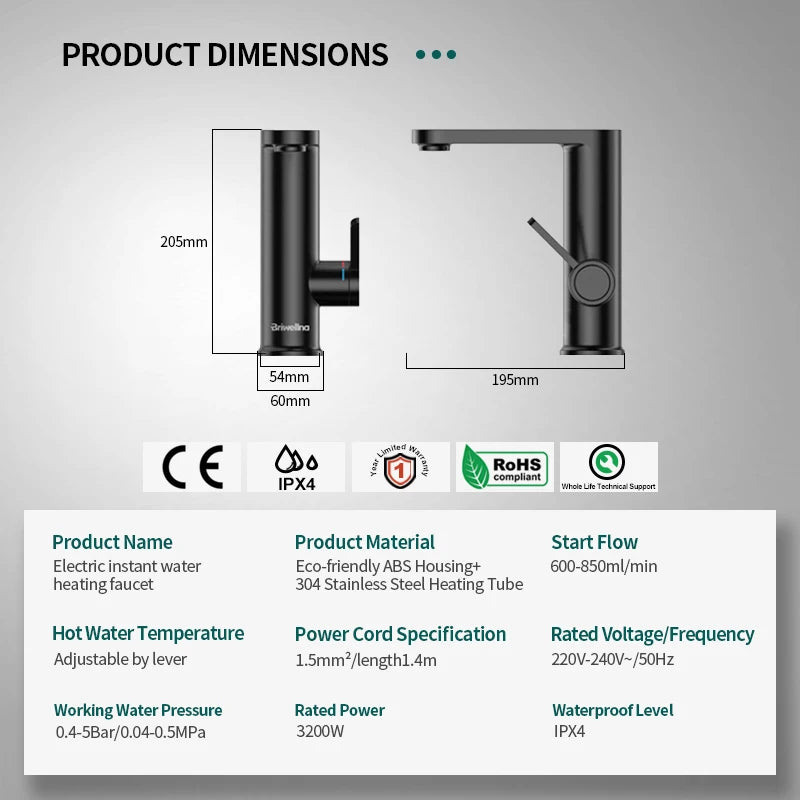 Viral Vault™ Electric Water Heater