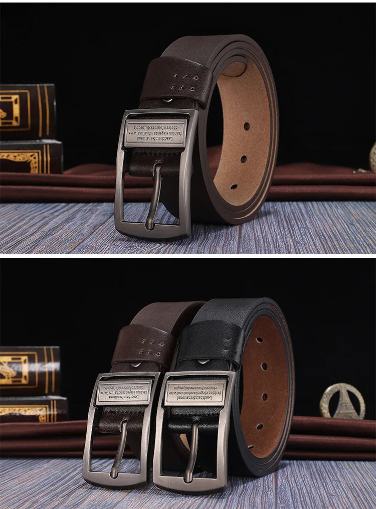 Viral Vault™ Leather Cowhide Men's Belt